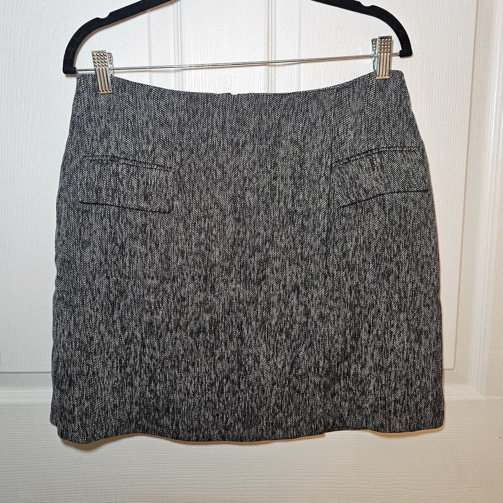 Vince Camuto Black And White Tweed Skirt Size 8